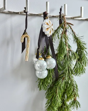 Bola de navidad Fiore, pack de 4 - Azul claro - House Doctor