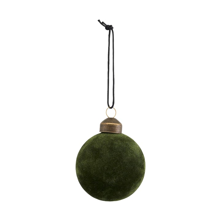 Bola de Navidad Flock terciopelo Ø5,5 cm - verde oscuro - House Doctor