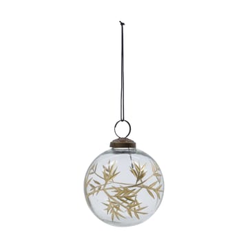 Bola de Navidad Leaf Ø7,5 cm set de 4 - Claro-oro - House Doctor