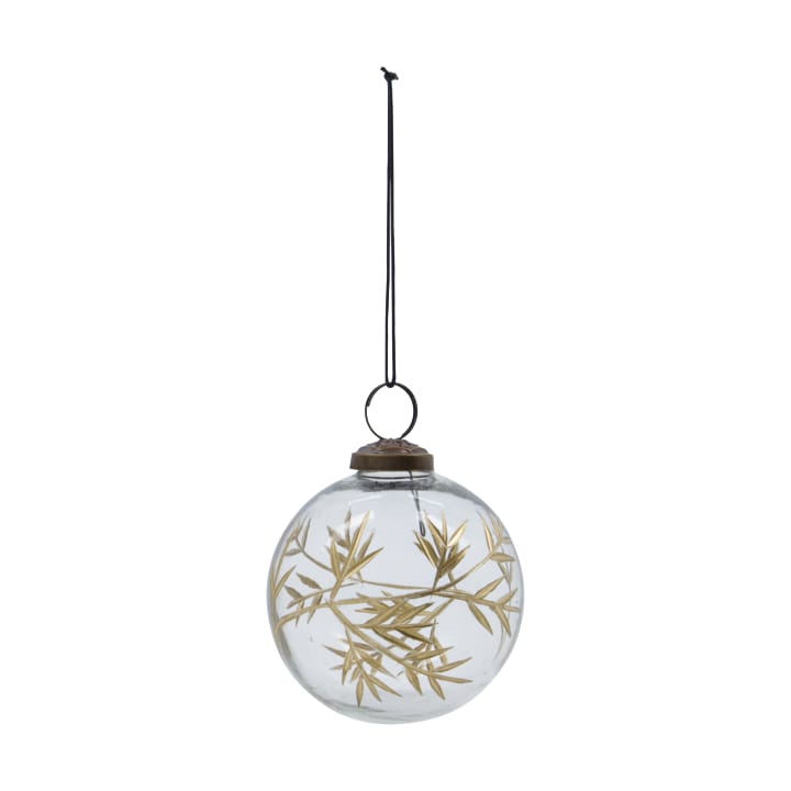 Bola de Navidad Leaf Ø7,5 cm set de 4, Claro-oro House Doctor
