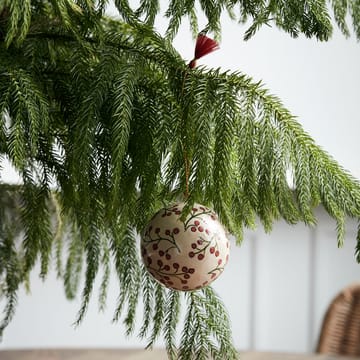 Bola de navidad Mache Ø8 cm - arena - House Doctor