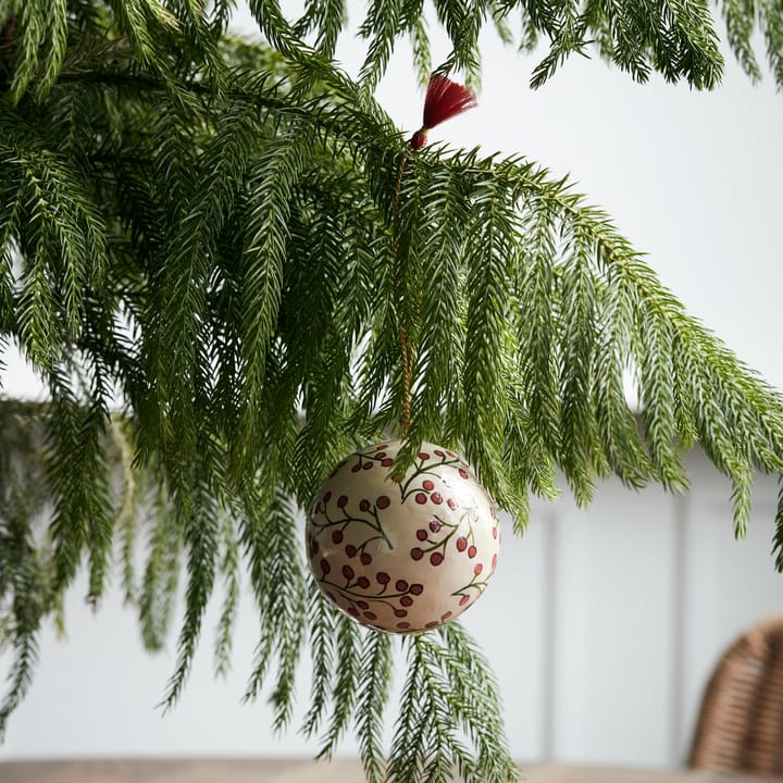 Bola de navidad Mache Ø8 cm, arena House Doctor