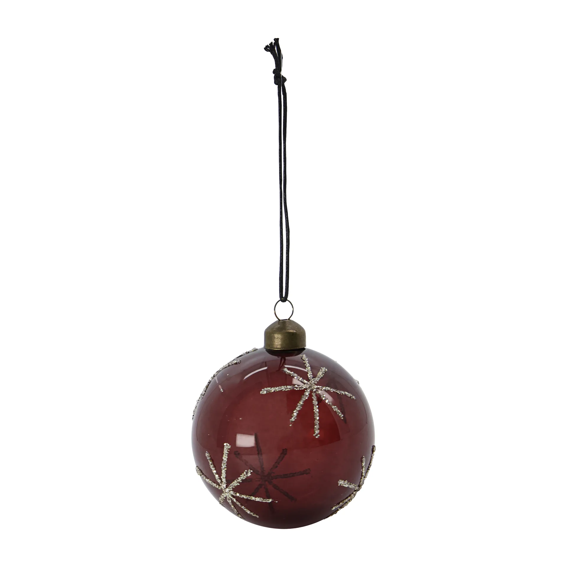 Bola de navidad Star Ø8 cm, Bordeaux House Doctor