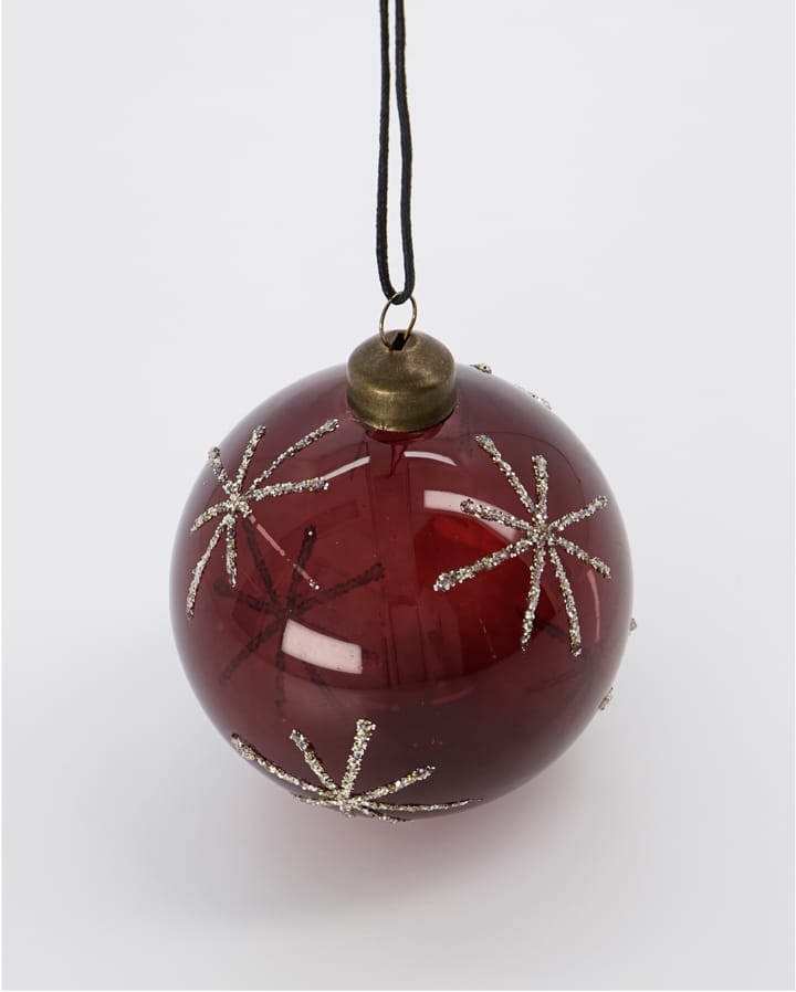 Bola de navidad Star Ø8 cm - Bordeaux - House Doctor