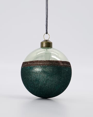 Bola de navidad Stripe Ø8 cm - Verde - House Doctor