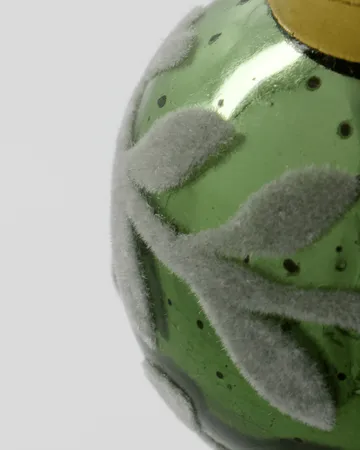 Bola de navidad Vellu, pack de 4 - Verde - House Doctor