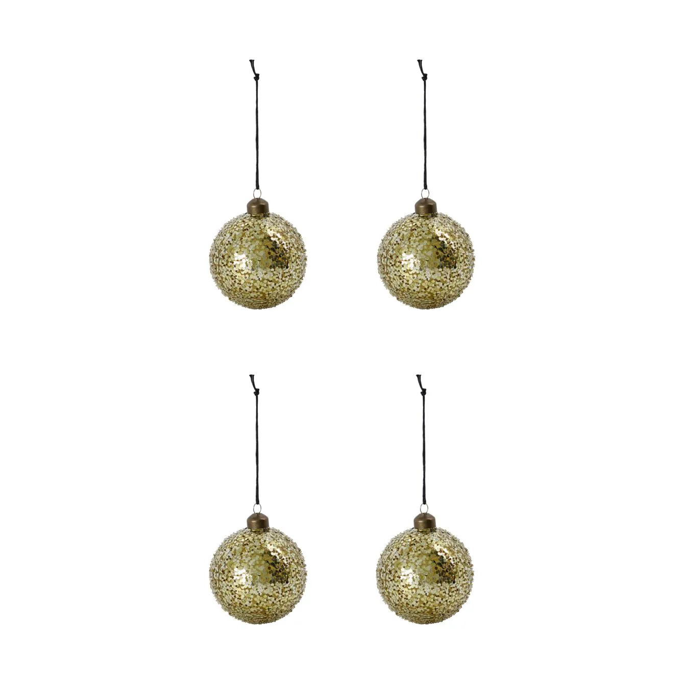 Bolas de Navidad Chosen Ø8 cm, 4-pack, Oro House Doctor