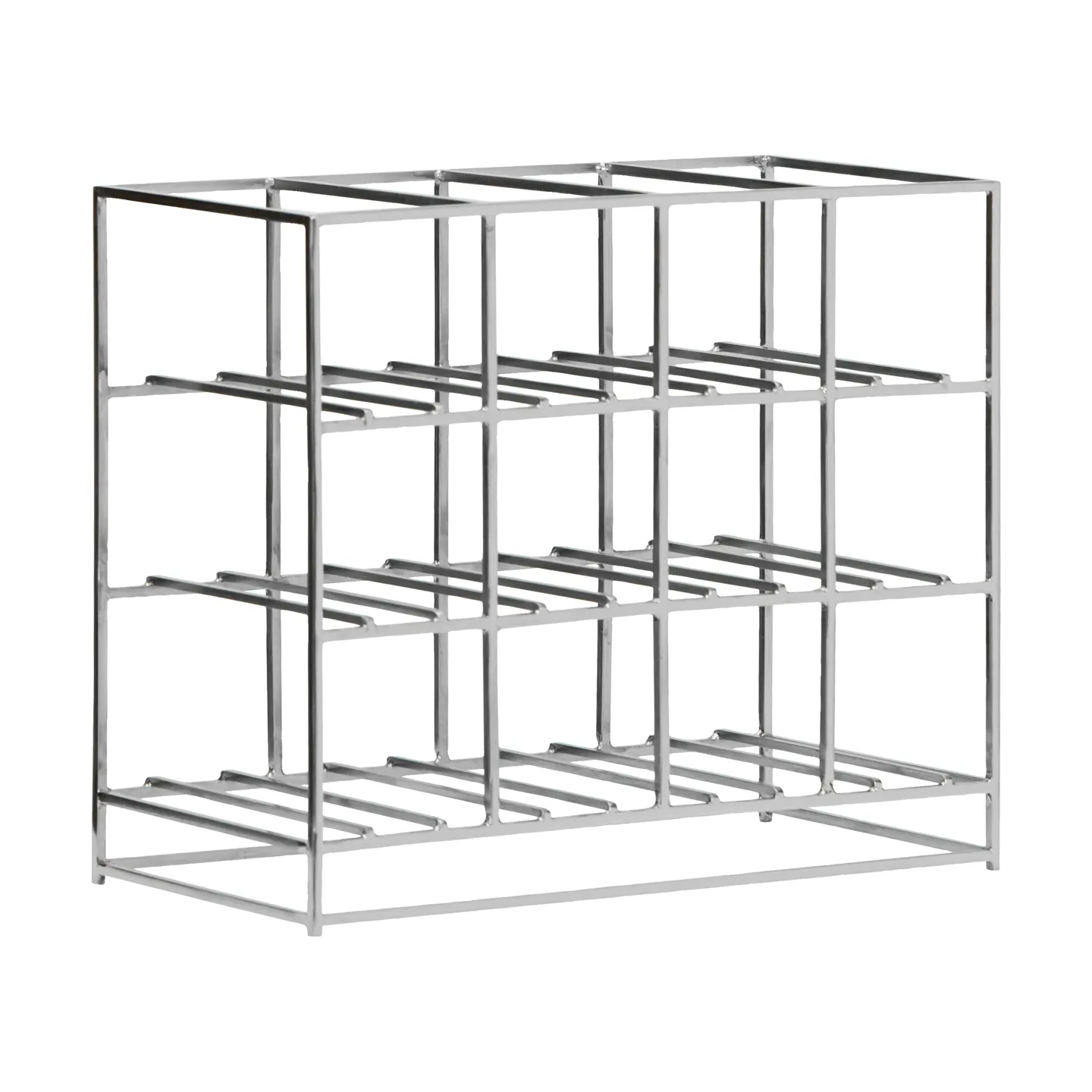 Botellero House Doctor para 12 botellas 41x35 cm, Acabado en plata House Doctor