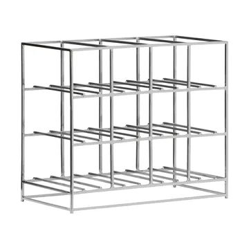 Botellero House Doctor para 12 botellas 41x35 cm - Acabado en plata - House Doctor