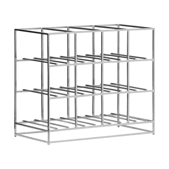 Botellero House Doctor para 12 botellas 41x35 cm - Acabado en plata - House Doctor