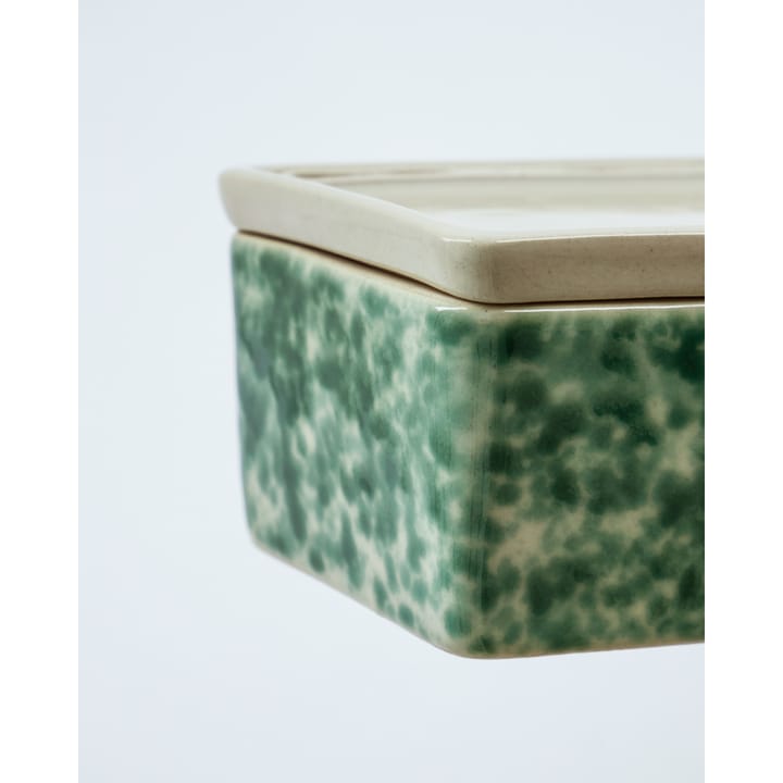 Caja de almacenamiento Diva 2 piezas, Verde-marrón House Doctor