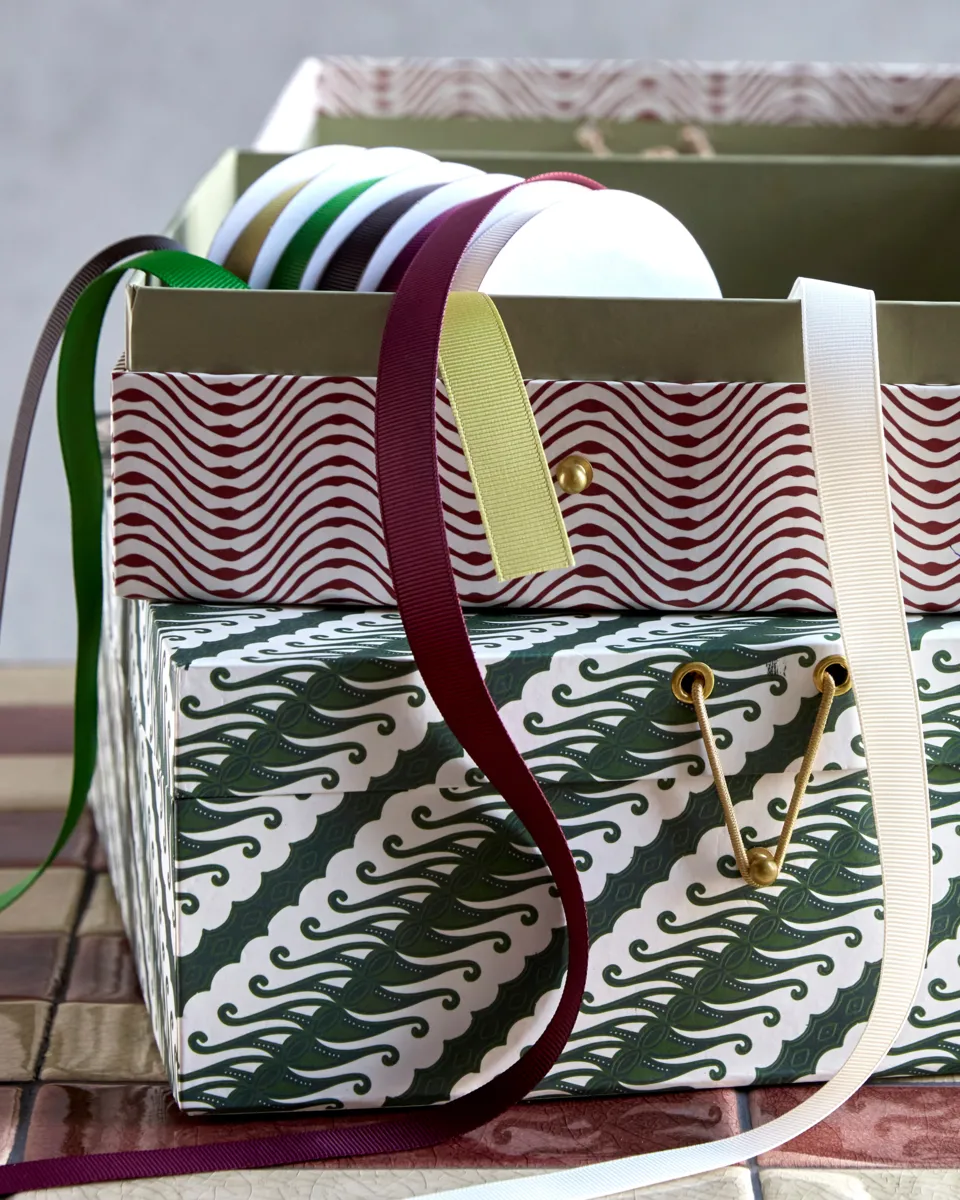 Cajas de almacenamiento Keep rojo-verde, 2 piezas House Doctor