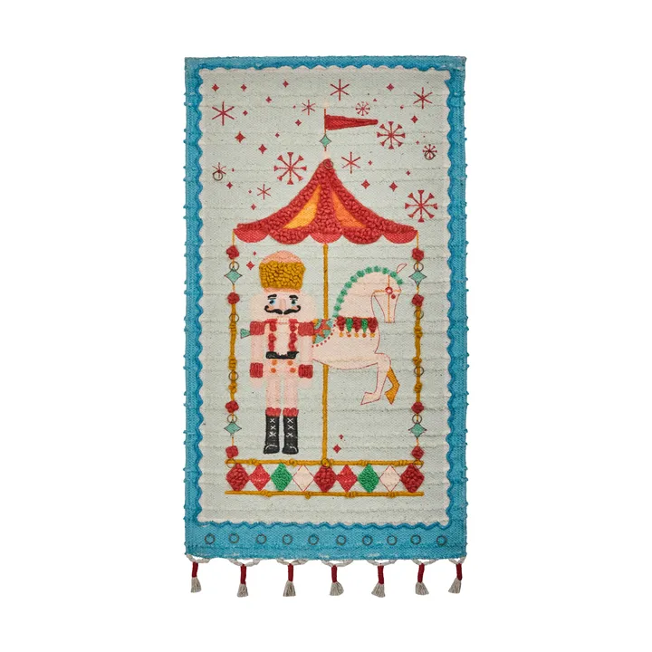 Calendario de Adviento Horse - Rojo quemado, 50x90 cm - House Doctor