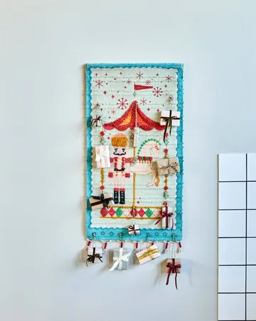 Calendario de Adviento Horse - Rojo quemado, 50x90 cm - House Doctor