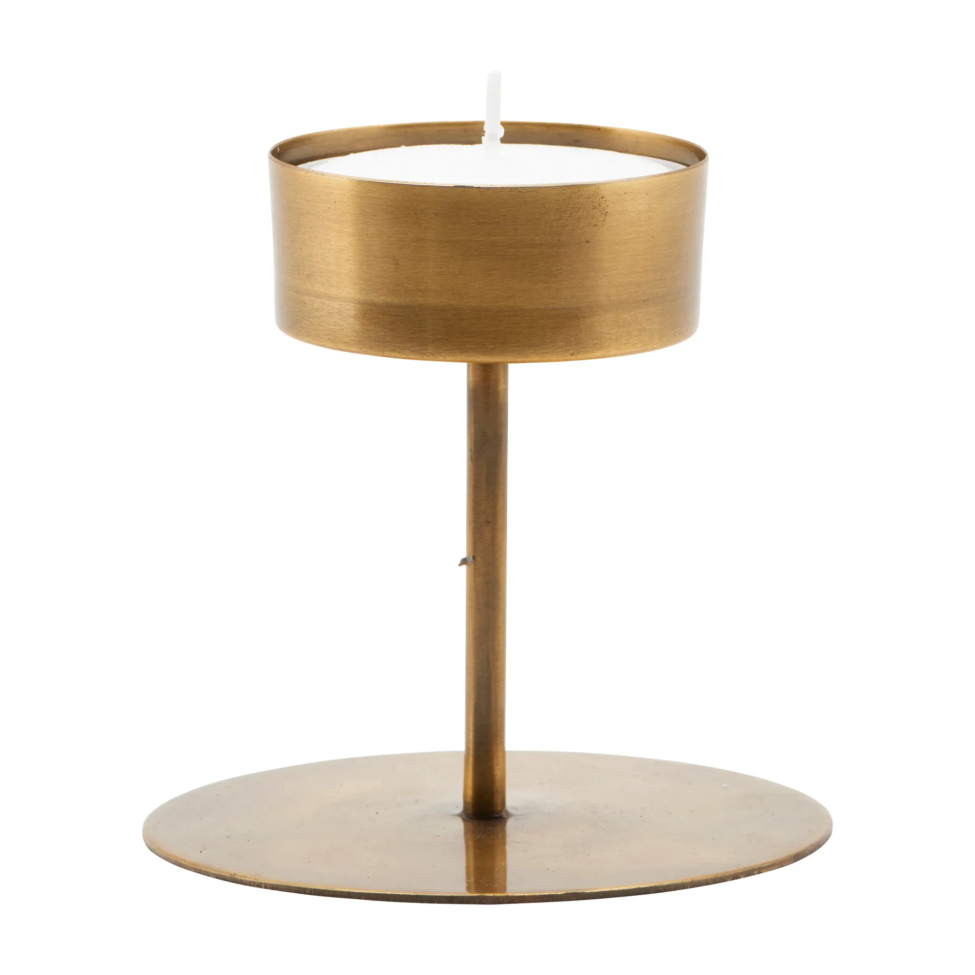 Candelabro Anit latón antiguo, 10 cm House Doctor