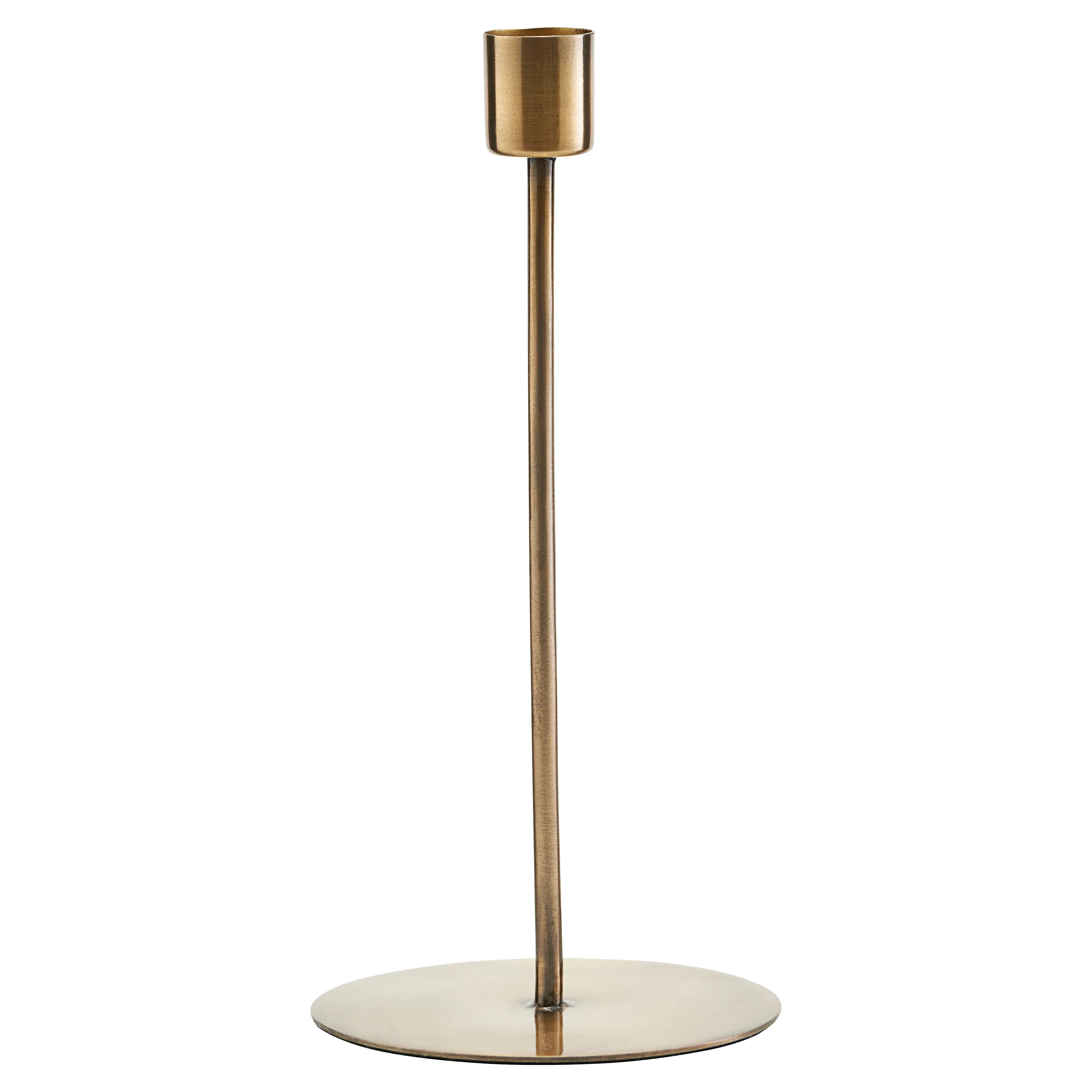 Porte-bougie Trivo Noir House Doctor - Hauteur 18 Cm, Diamètre 6 Cm, Design Scandinave épuré