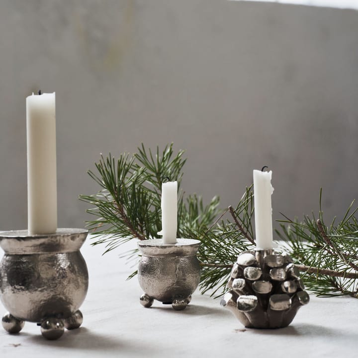 Candelabro Classic Ø5 cm, Plata antigua House Doctor