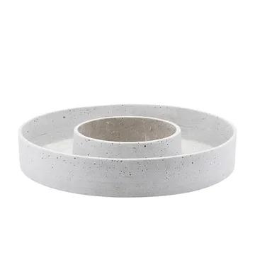 Candelabro de Adviento The Ring, vela gruesa - Hormigón - House Doctor