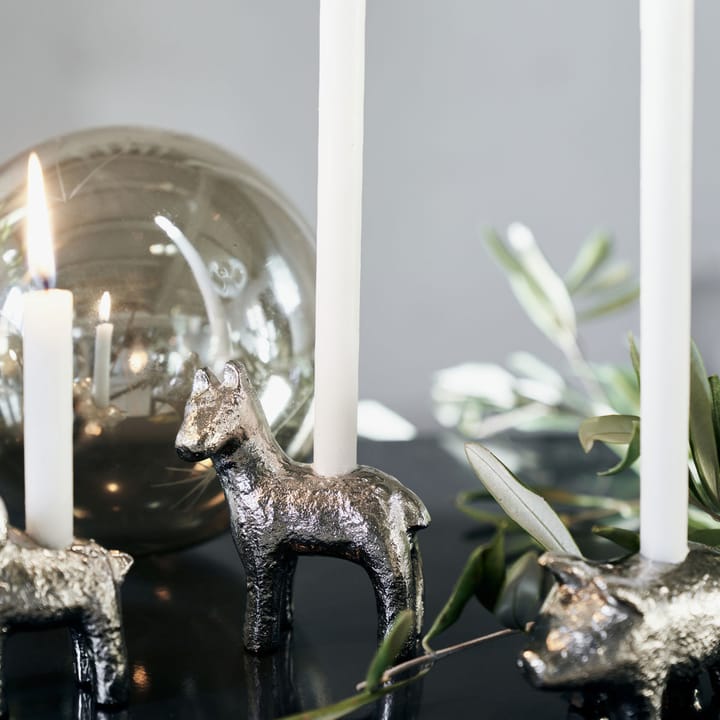 Candelabro Horse Ø7,5 cm, Plata antigua House Doctor