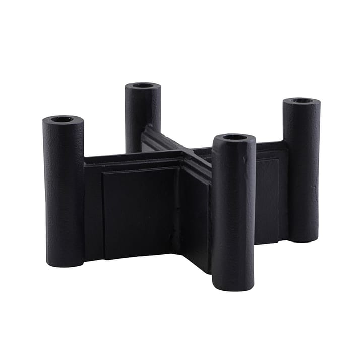 Candelabro Layers 14 cm - negro - House Doctor