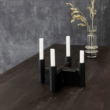 Candelabro Layers 14 cm - negro - House Doctor