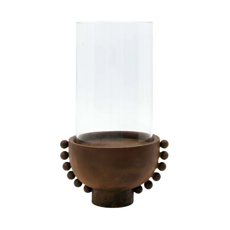 Candelabro Manet 22,5 cm, Rojo quemado House Doctor