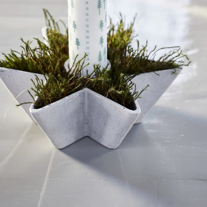 Candelabro Mold Star, gris House Doctor
