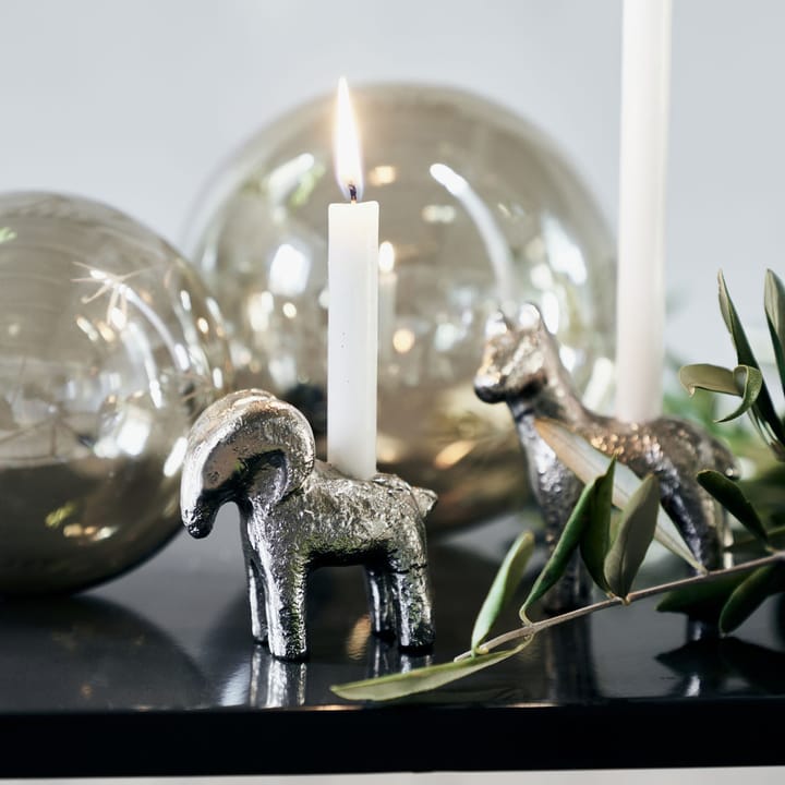 Candelabro Ram Ø7 cm, Plata antigua House Doctor