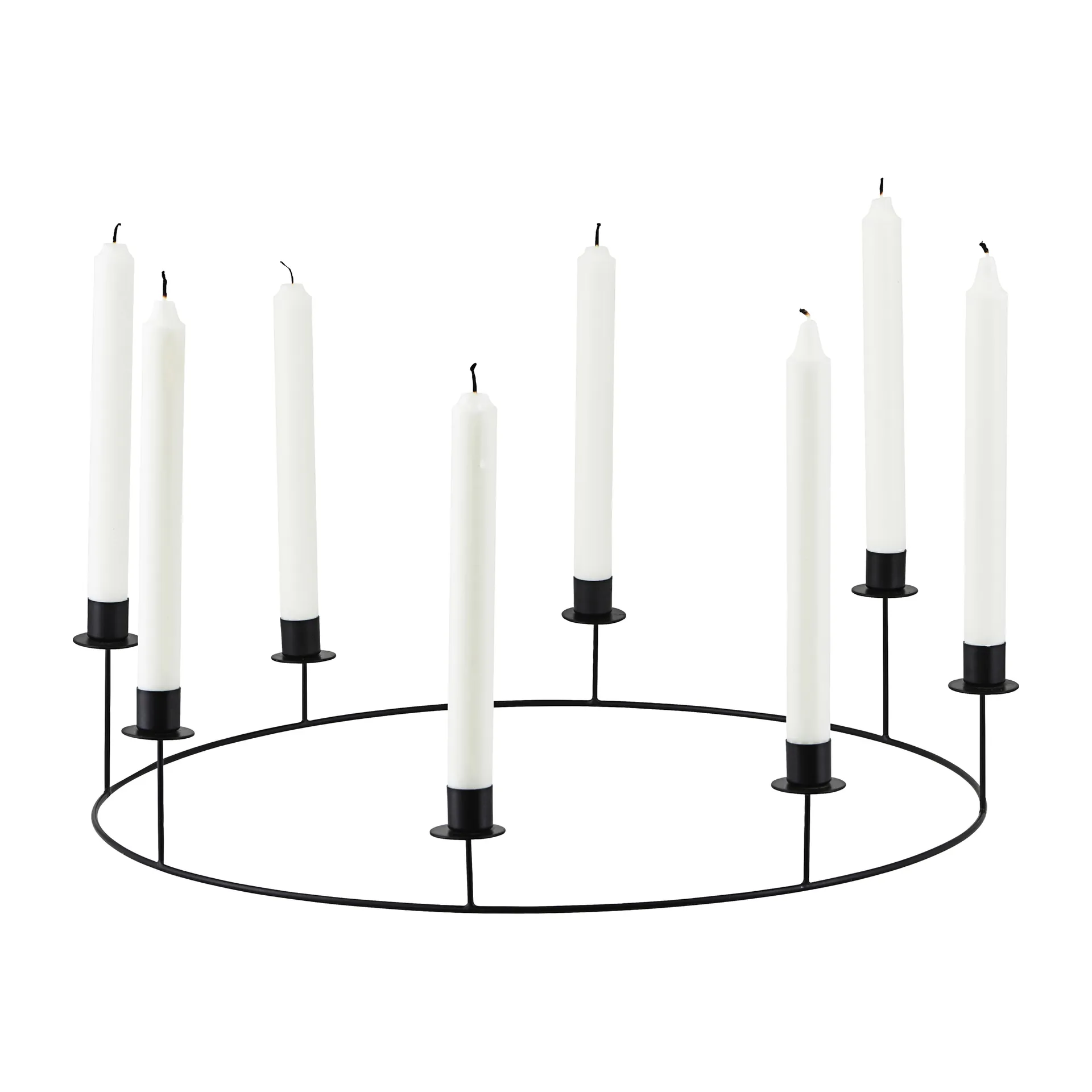 Candelabro Ring Ø50 cm, negro House Doctor