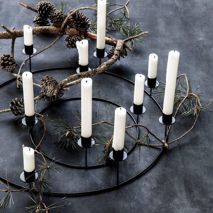 Candelabro Ring, negro House Doctor