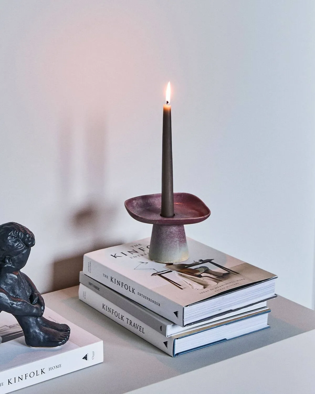 Candelabro Shay, Morado oscuro House Doctor