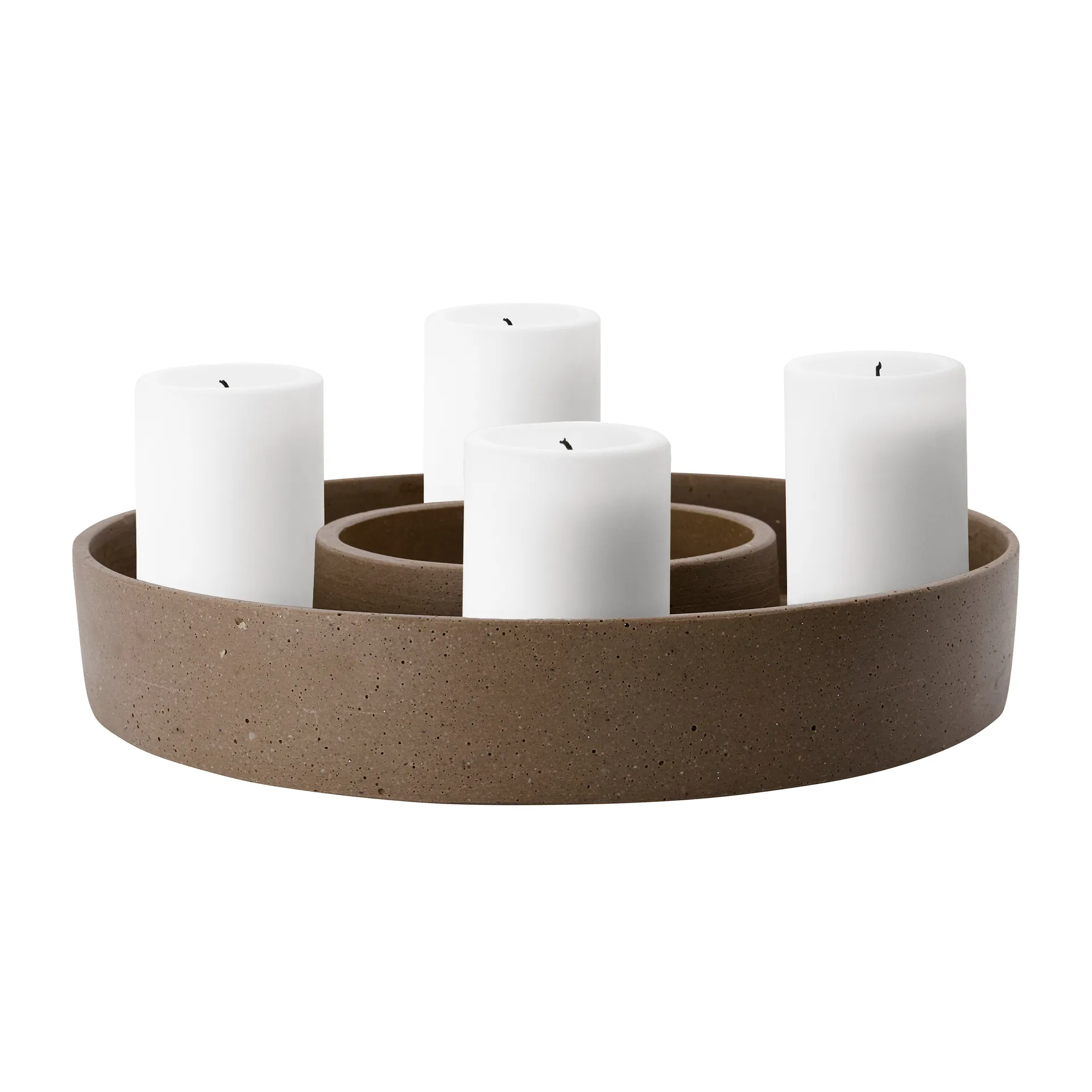 Candelabro The Ring, vela gruesa, Daca House Doctor