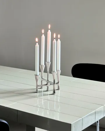 Candelabro Tristy 20 cm - Acabado en plata - House Doctor