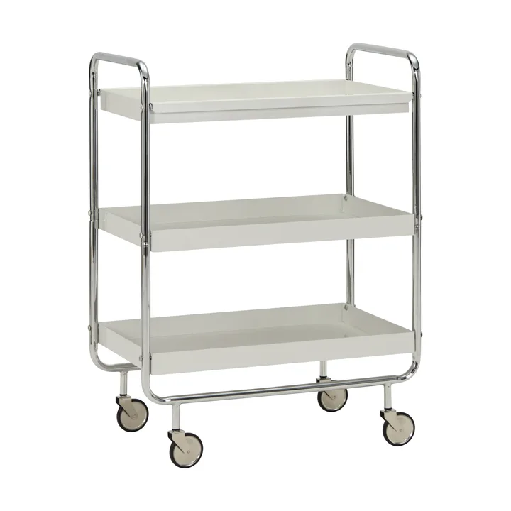 Carrito auxiliar Roll - Off-white-crome - House Doctor