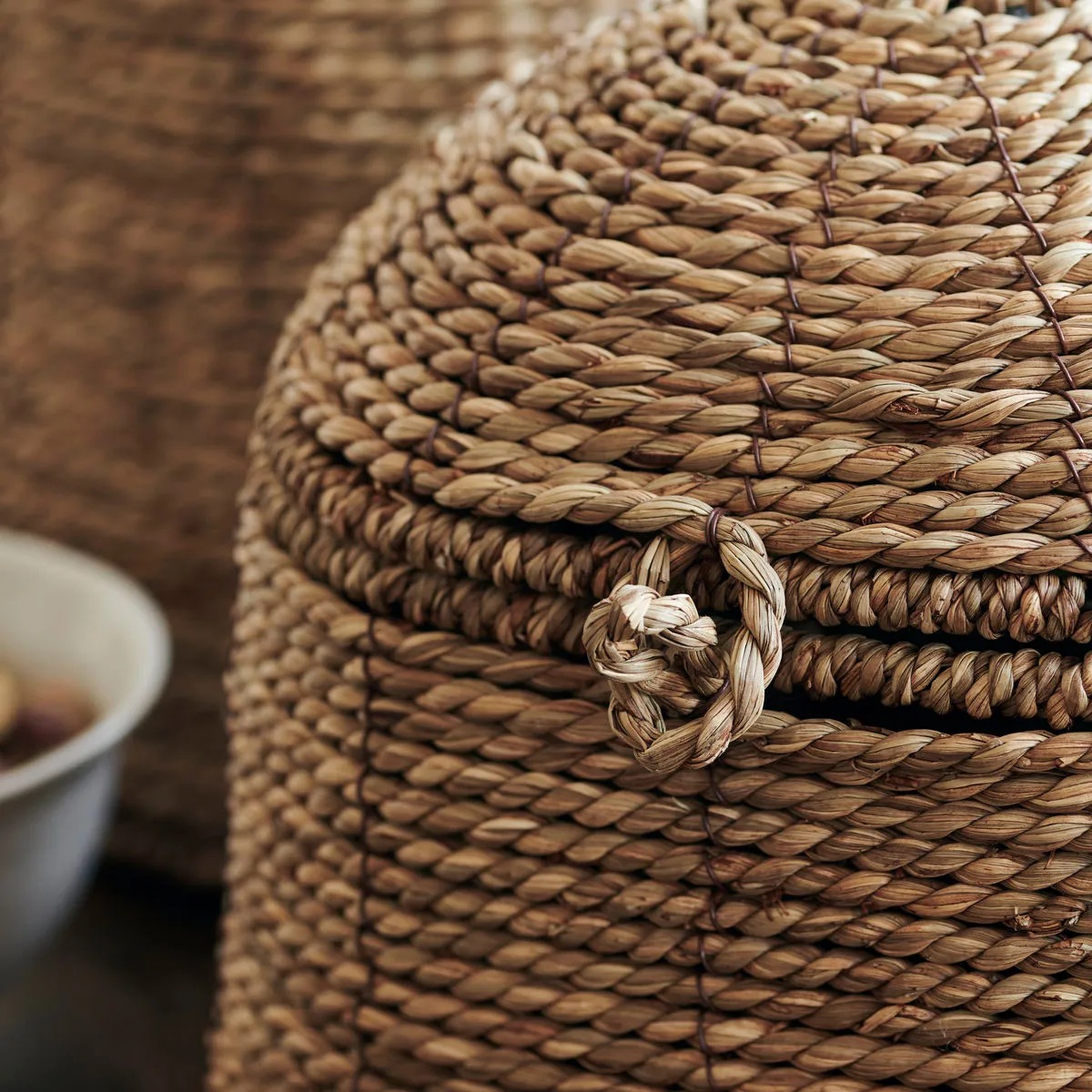 Cesto con tapa Rama natural | House Doctor | Tienda online