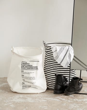 Cesto ropa sucia House Doctor Stripes - negro-blanco - House Doctor