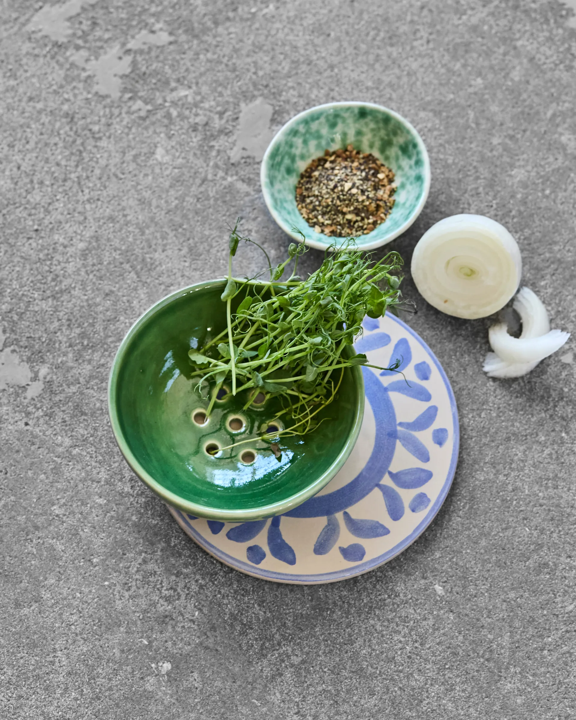 Colador Diva Ø12x4,5 cm, Verde House Doctor