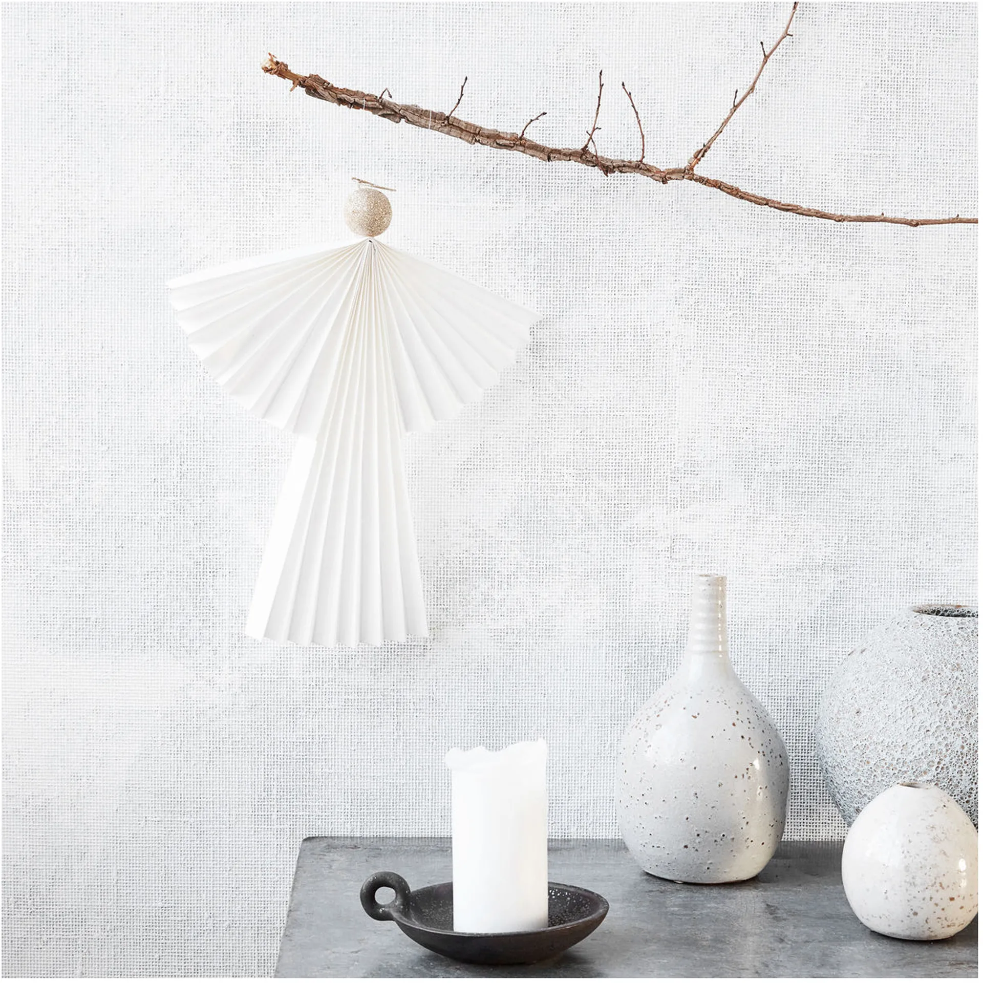 Colgante de navidad Angel blanco, 36 cm House Doctor