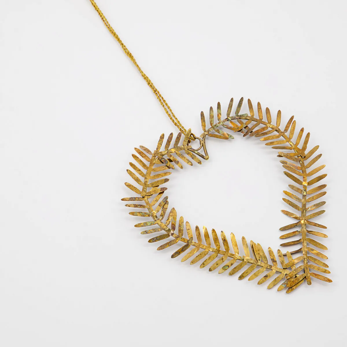 Colgante de Navidad Lamet corazón, latón House Doctor