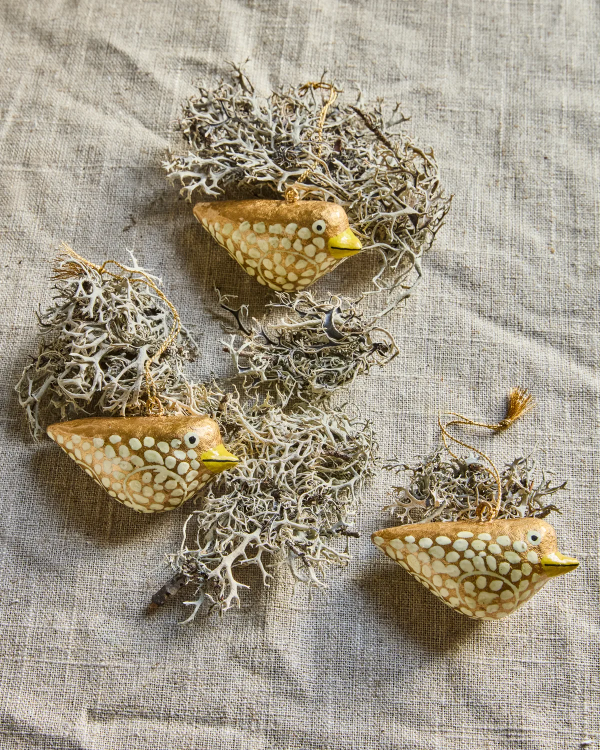 Colgante de Pascua Bird, pack de 3, Amarillo House Doctor