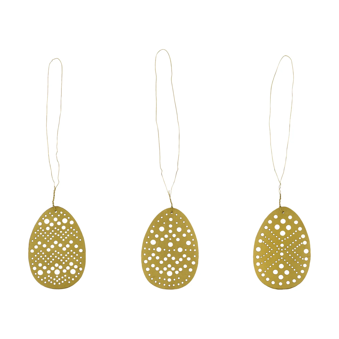 Colgante de Pascua Cut, 3 piezas, Latón antiguo House Doctor