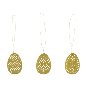 Colgante de Pascua Cut, 3 piezas - Latón antiguo - House Doctor