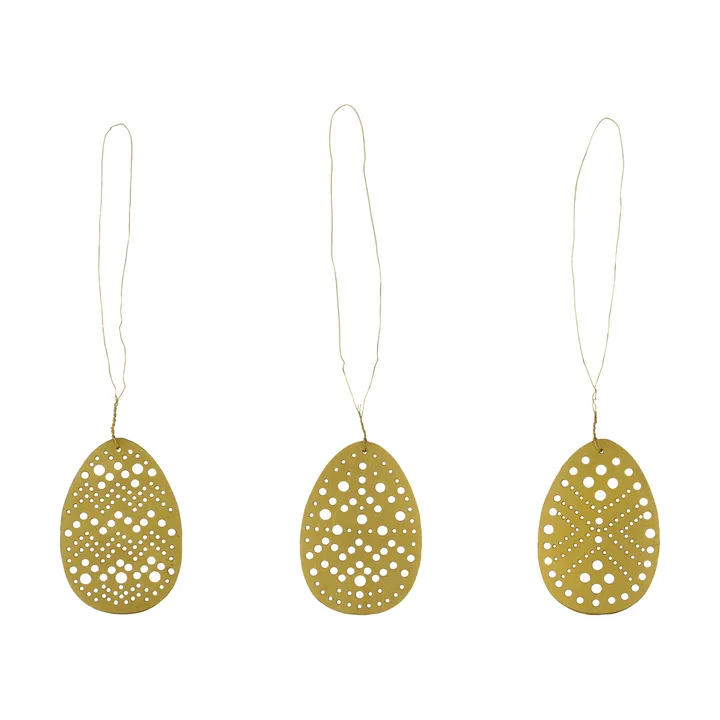 Colgante de Pascua Cut, 3 piezas - Latón antiguo - House Doctor