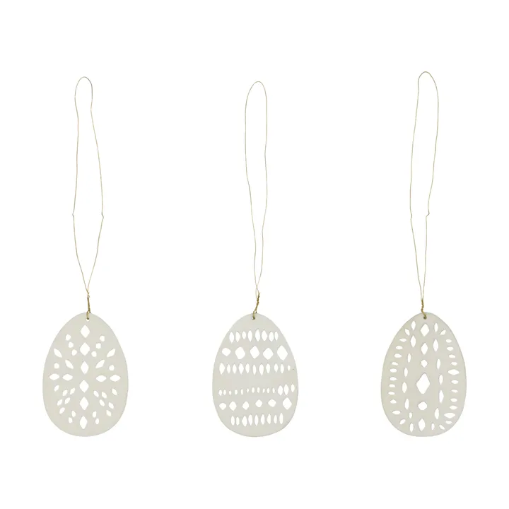 Colgante de Pascua Nori, 3 piezas - Beige - House Doctor