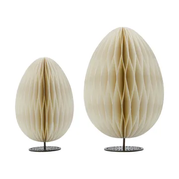 Colgante de Pascua/objeto de decoración Eggs, 2 piezas - Off-white - House Doctor