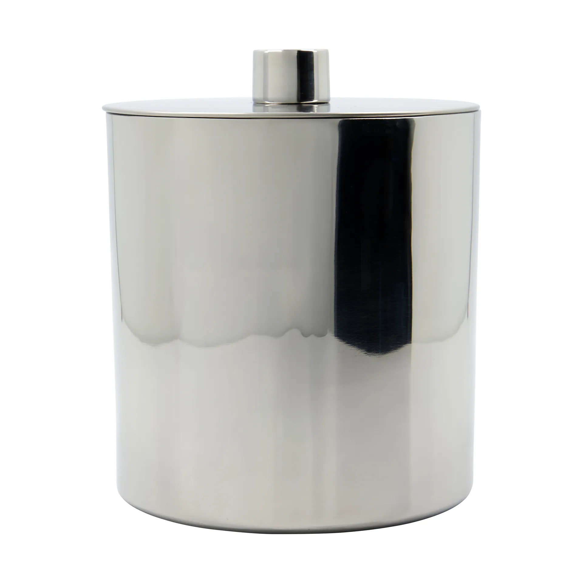 Cubitera Kett Ø15,5x16 cm, Acabado plateado House Doctor