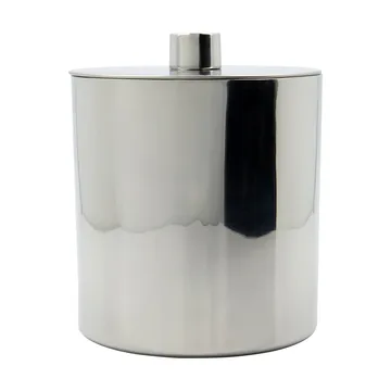 Cubitera Kett Ø15,5x16 cm - Acabado plateado - House Doctor