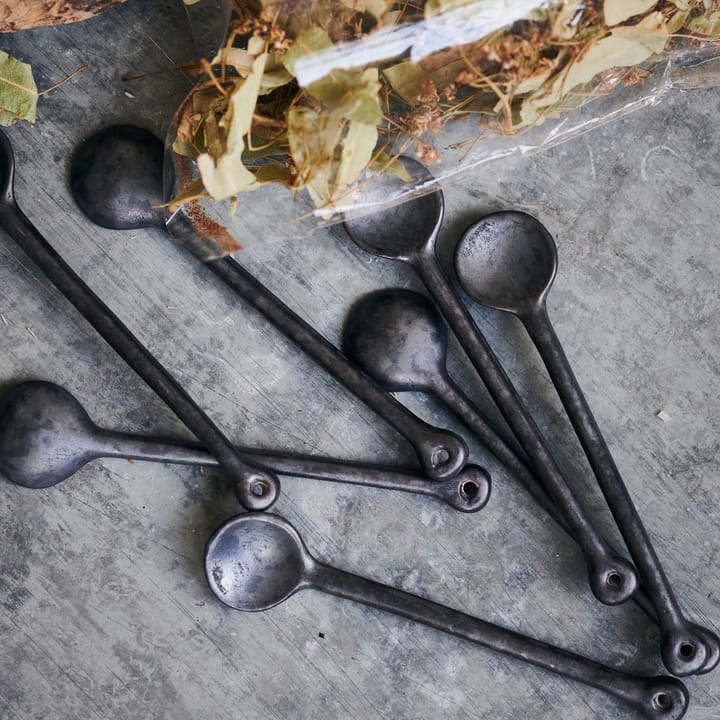 Cuchara Pion 14 cm, negro-marrón House Doctor