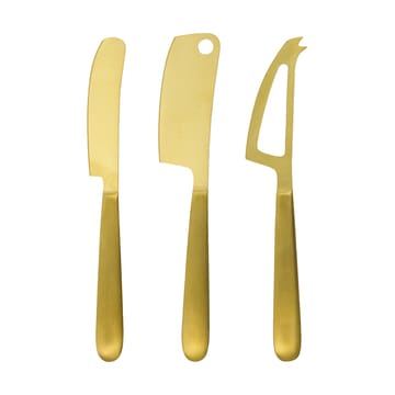 Cuchillos para queso Cheese 3 piezas - Dorado - House Doctor