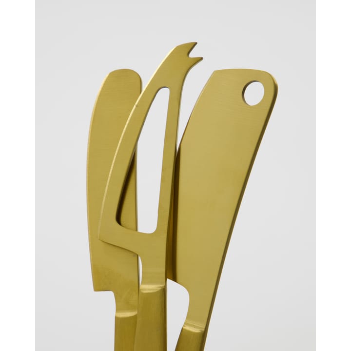 Cuchillos para queso Cheese 3 piezas, Dorado House Doctor